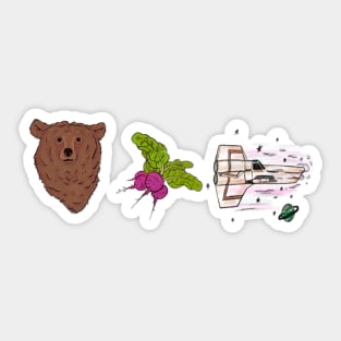 Bears Beets Battlestar Galactic Sticker